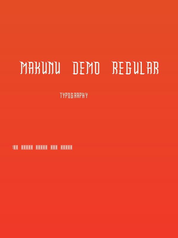 Makunu Demo Regular Poster