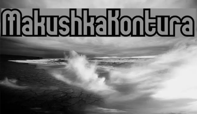 MakushkaKontura Font examples