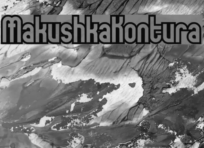 MakushkaKontura Font examples