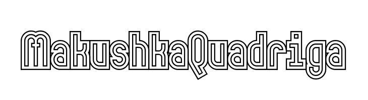 MakushkaQuadriga  Frei Schriftart Herunterladen