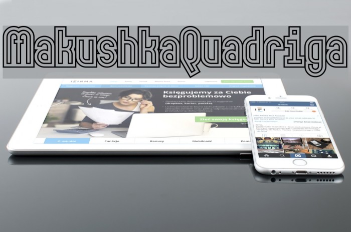 MakushkaQuadriga Font examples