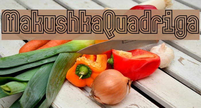 MakushkaQuadriga Font examples