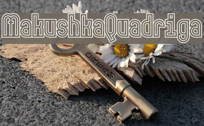 MakushkaQuadriga Font examples