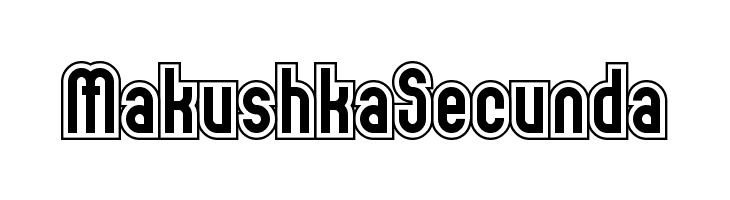 MakushkaSecunda  नि: शुल्क फ़ॉन्ट्स डाउनलोड