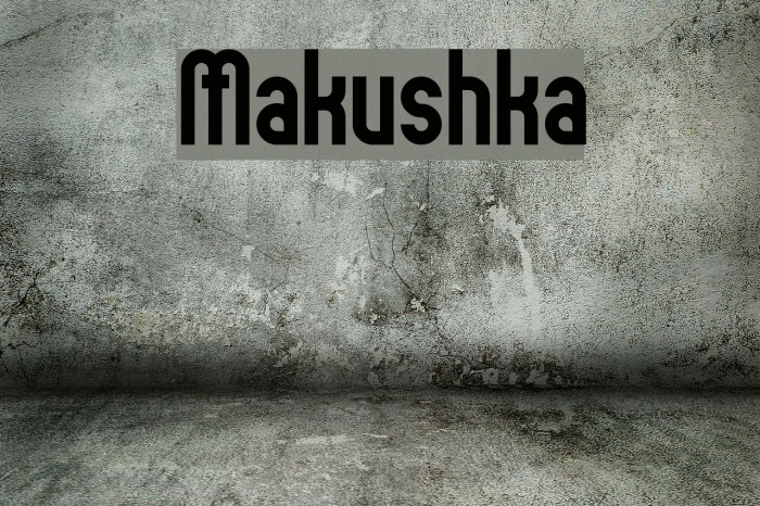 Makushka Font examples