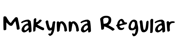 Makynna Regular  font caratteri gratis