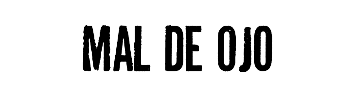Mal de Ojo  font caratteri gratis