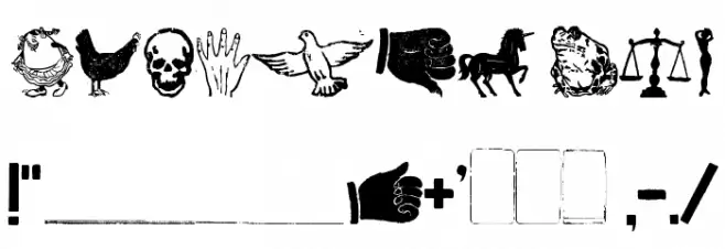 Mal de Ojo Font OTHER CHARS