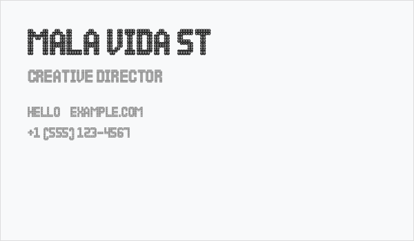 Mala Vida St Business Card