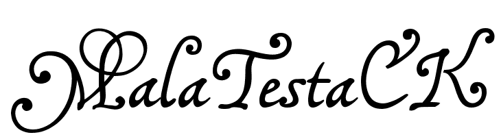 MalaTestaCK  Frei Schriftart Herunterladen