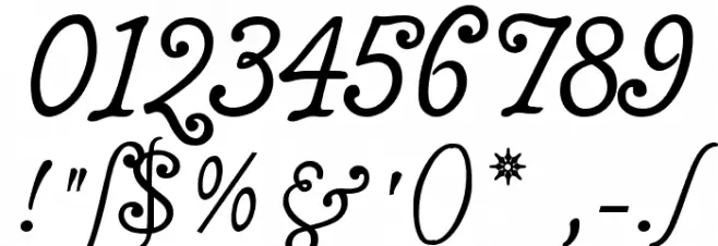 MalaTestaCK Font OTHER CHARS