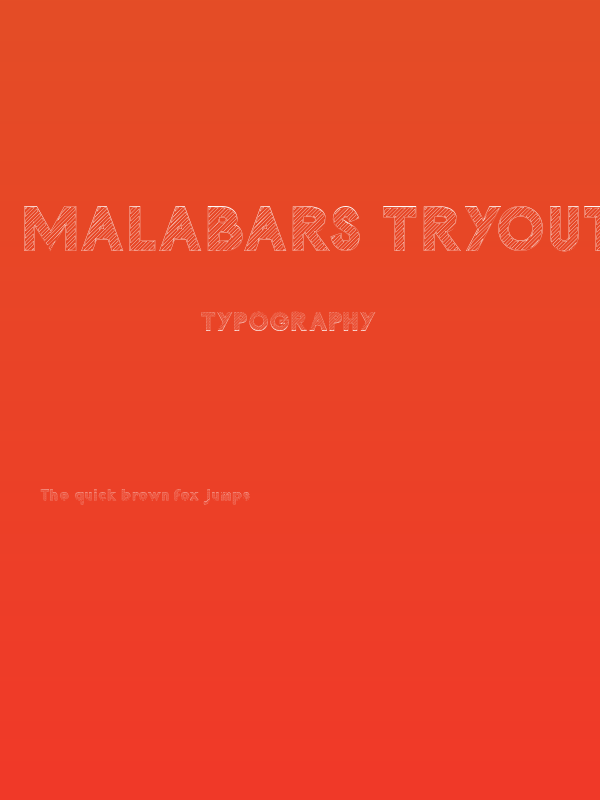 Malabars Tryout Poster