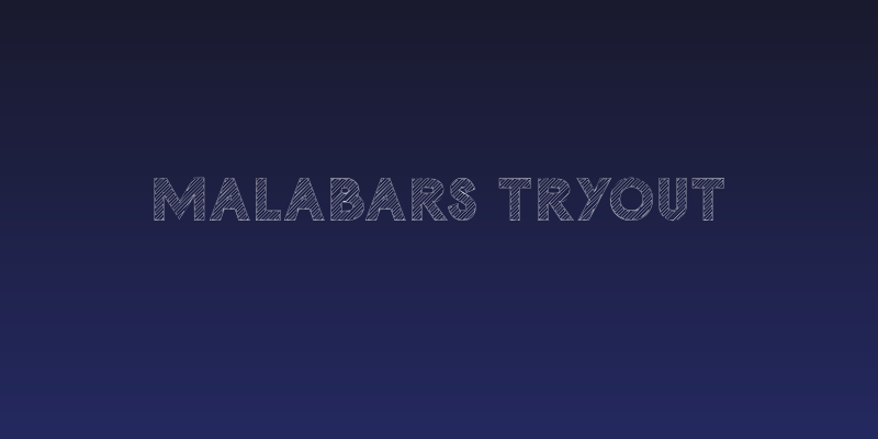 Malabars Tryout Social Header
