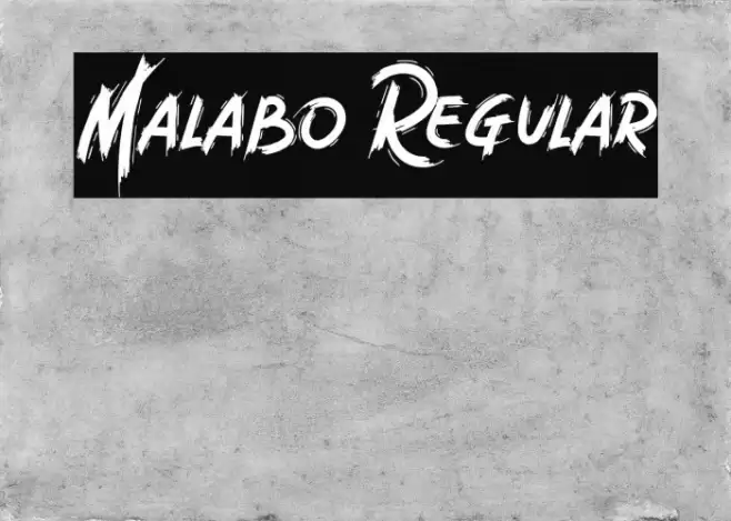 Malabo Regular Font examples