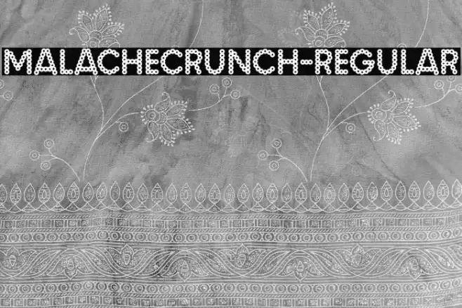 MalacheCrunch-Regular フォント examples