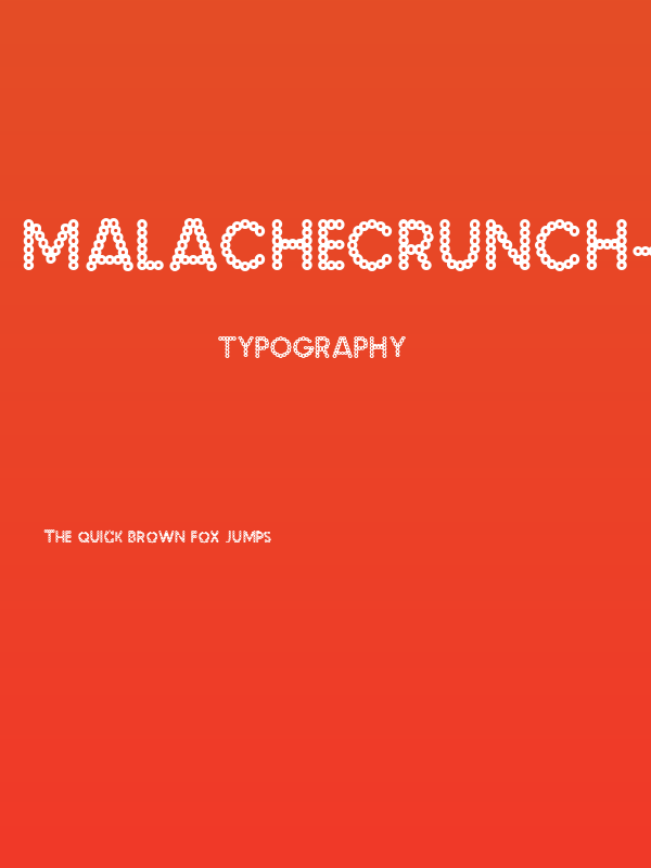 MalacheCrunch-Regular Poster