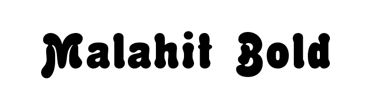 Malahit Bold  Frei Schriftart Herunterladen