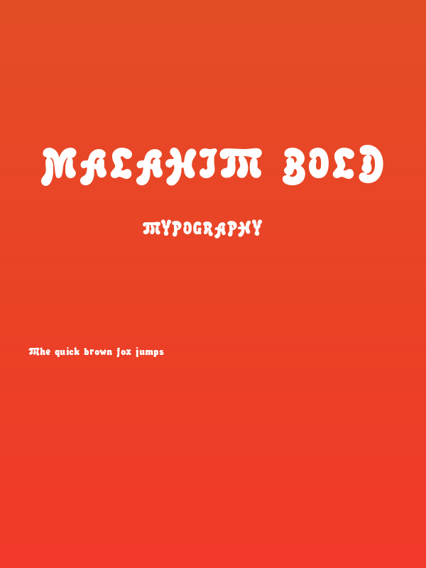 Malahit Bold Poster