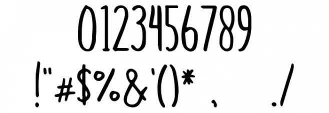 Malam Font OTHER CHARS