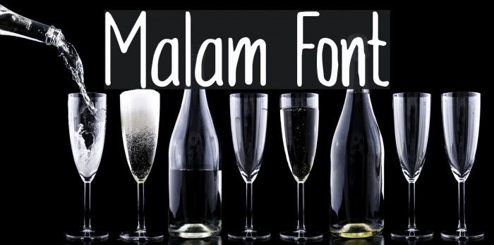 Malam Font examples
