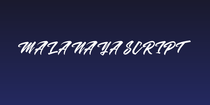 Malanaya Script Social Header