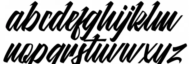 Malanaya Script フォント 小文字