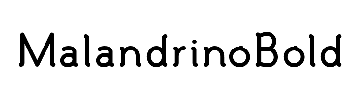 Malandrino Bold  フリーフォントのダウンロード