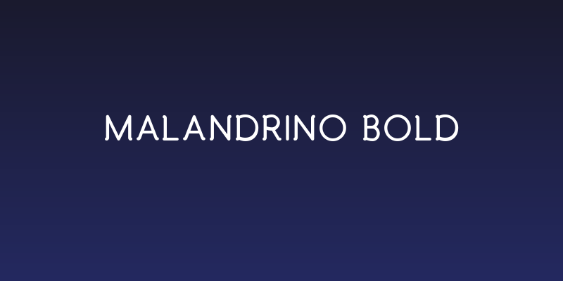 Malandrino Bold Social Header