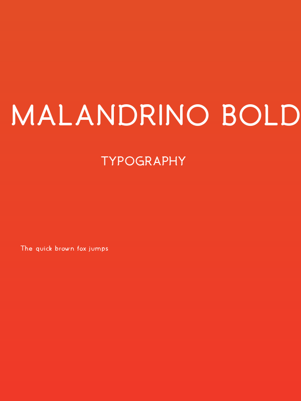 Malandrino Bold Poster
