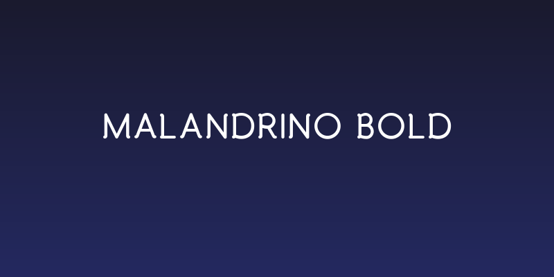 Malandrino Bold Social Header