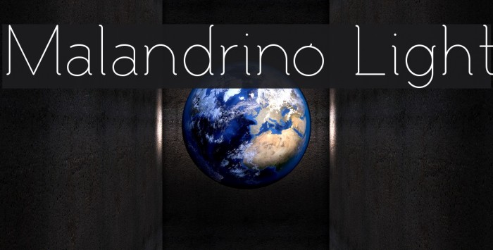 Malandrino Light Font examples