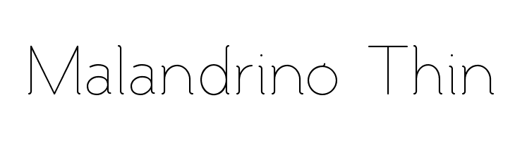 Malandrino Thin Font