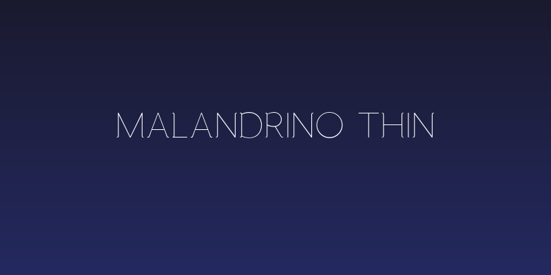 Malandrino Thin Social Header