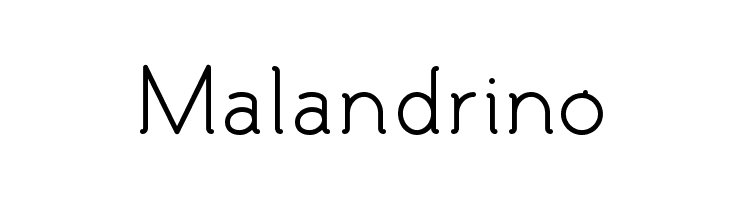 Malandrino Font
