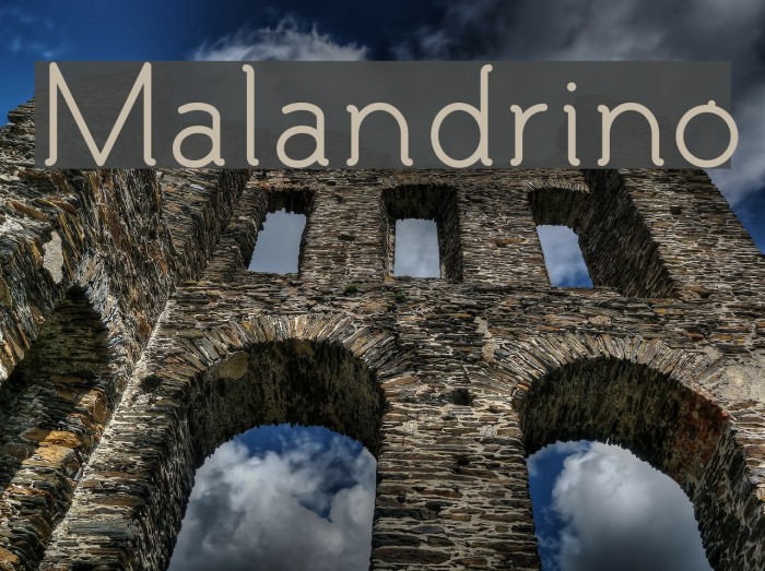 Malandrino Font examples