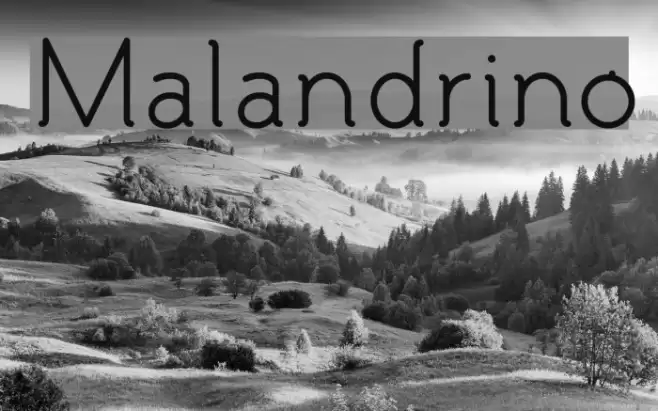 Malandrino Font examples