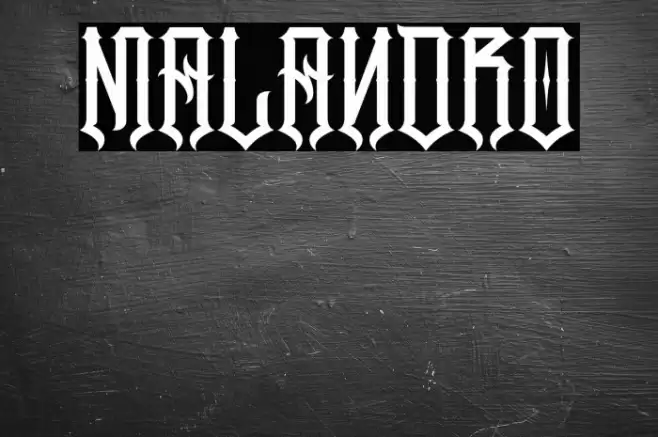 Malandro Font examples