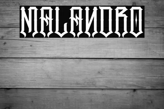 Malandro Font examples