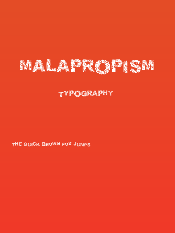 Malapropism Poster