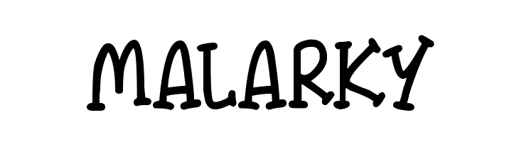 Malarky  font caratteri gratis