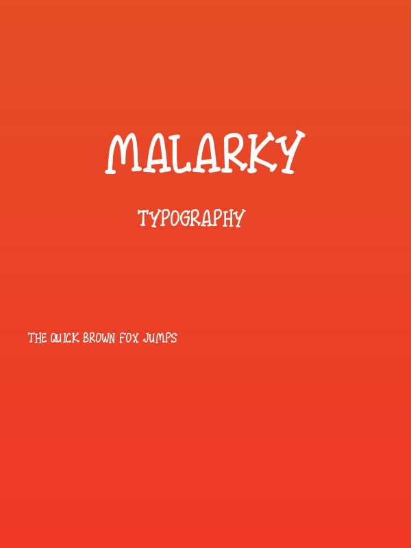 Malarky Poster
