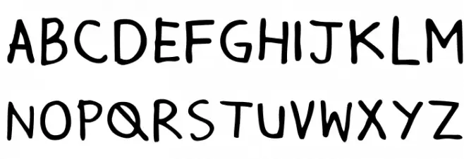Mala's Handwriting Schriftart Groß