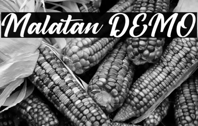 Malatan DEMO Font examples