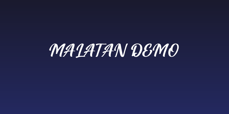 Malatan DEMO Social Header