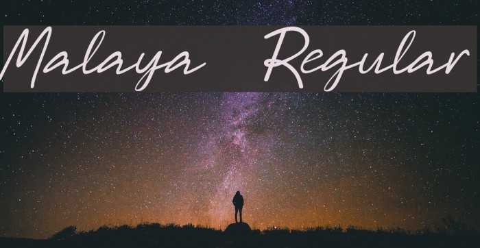 Malaya Regular Font examples