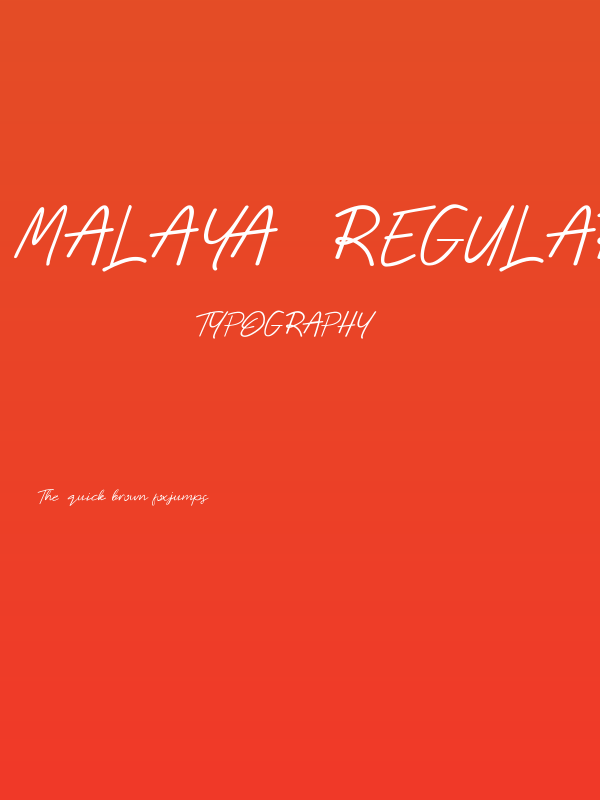 Malaya  Regular Poster