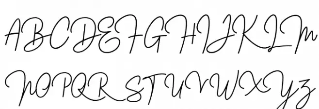 Malbourne FREE Schriftart Groß