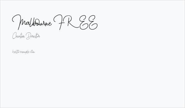 Malbourne FREE Business Card