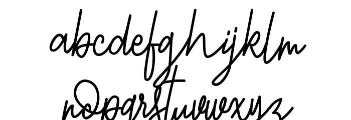 Malbourne FREE フォント 小文字