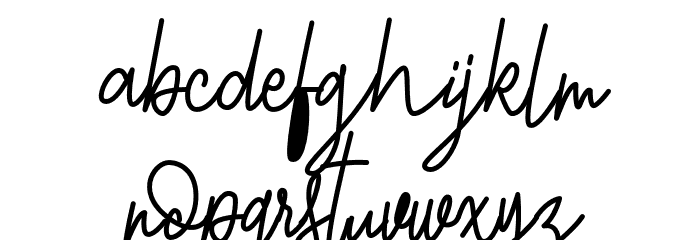 MalbourneFREE Font LOWERCASE